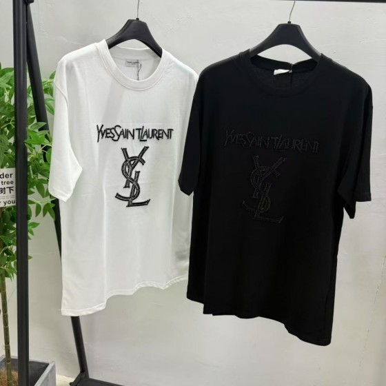 New arrivals in 2025! Summer clothes with round necks. Available in two colors, suitable for both men and women.